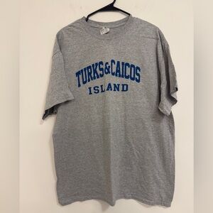 Gray Turks & Caicos Island T-Shirt